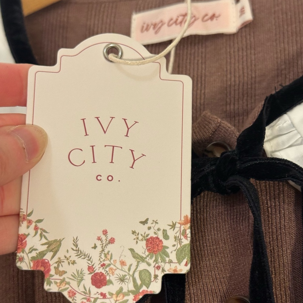 NWT Ivy City Bark Dress in Taupe - Picture 4 of 5